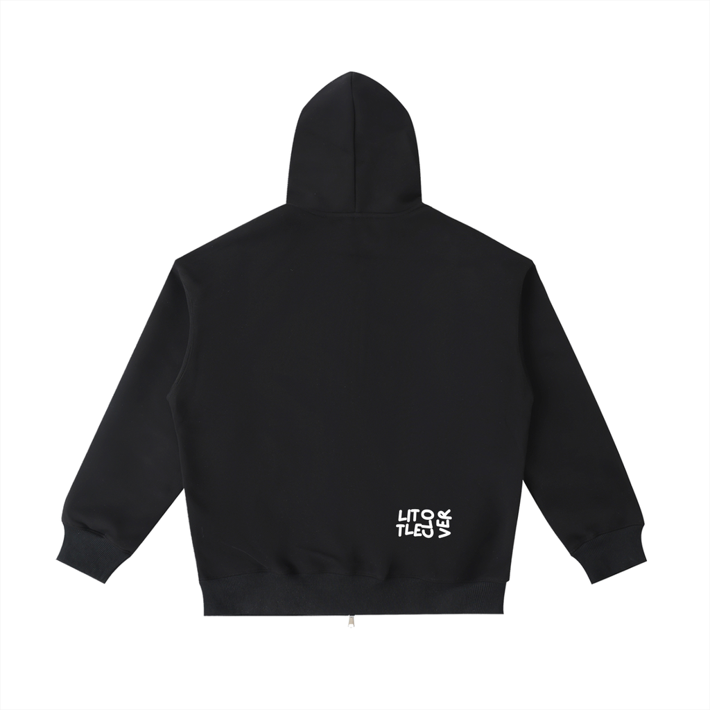 LC Essential Heavyweight Pocket Hoodie (Black) | UNISEX