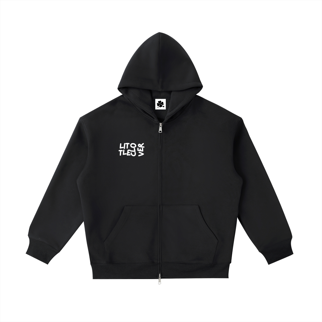 LC Essential Heavyweight Pocket Hoodie (Black) | UNISEX