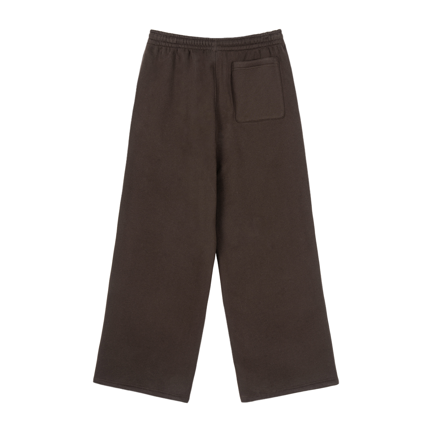 LC Fleece Drawstring Straight-Leg Sweatpants (Brown) | UNISEX