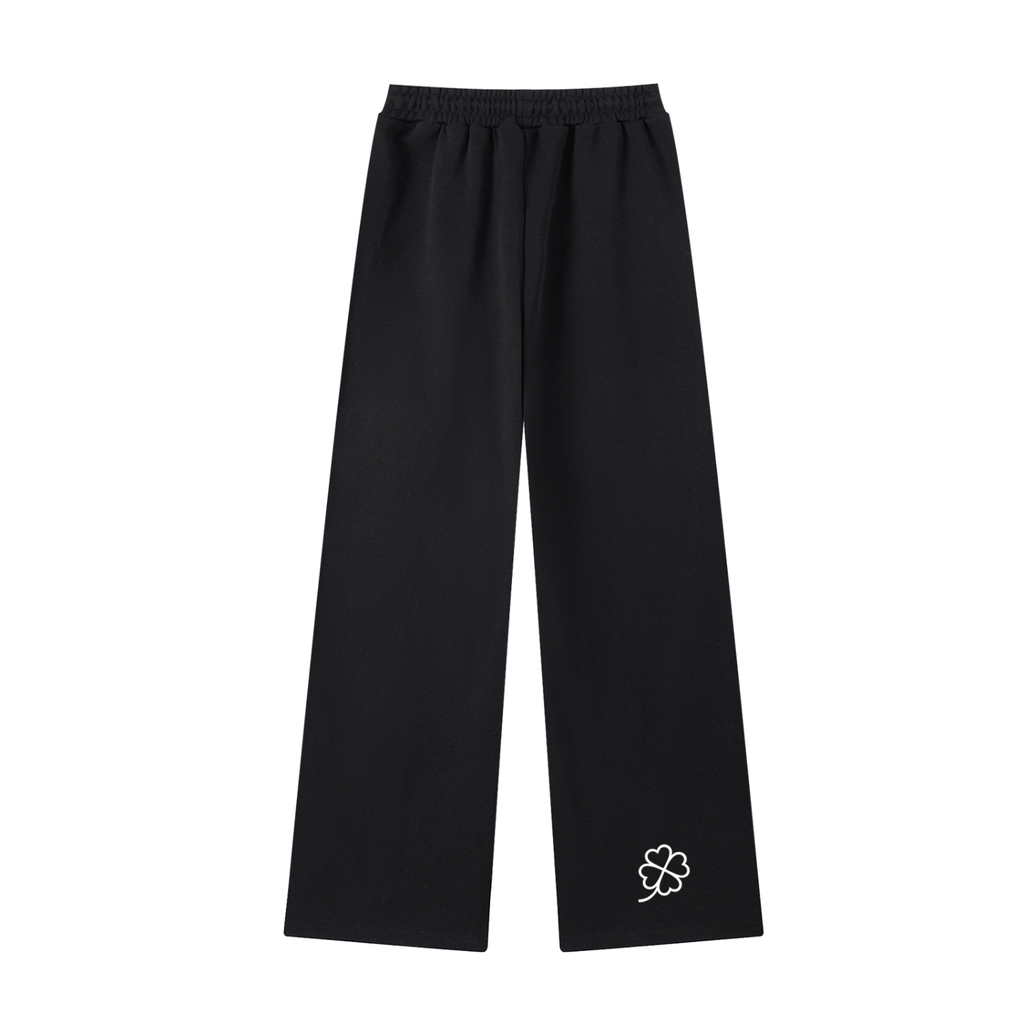 LC Straight-Leg Sweatpants (Black) | WOMEN