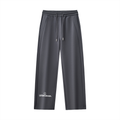 LC Drawstring Straight-Leg Sweatpants (Charcoal Gray) | WOMEN
