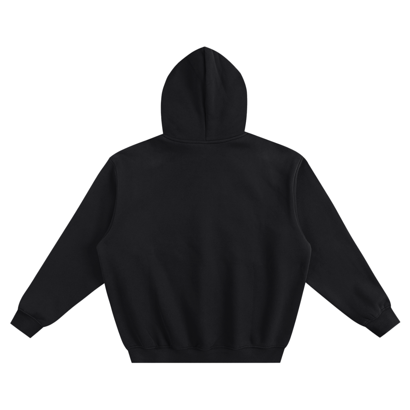 LC Fleeced Boxy Hoodie (Black) | UNISEX