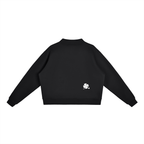 LC Kumo Fleece Crew Sweatshirt (Black) | WOMEN