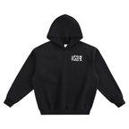 LC Fleeced Boxy Hoodie (Black) | UNISEX