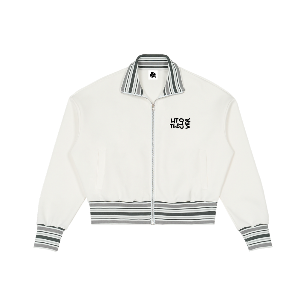 LC Striped Rib Collar Zip Jacket | UNISEX