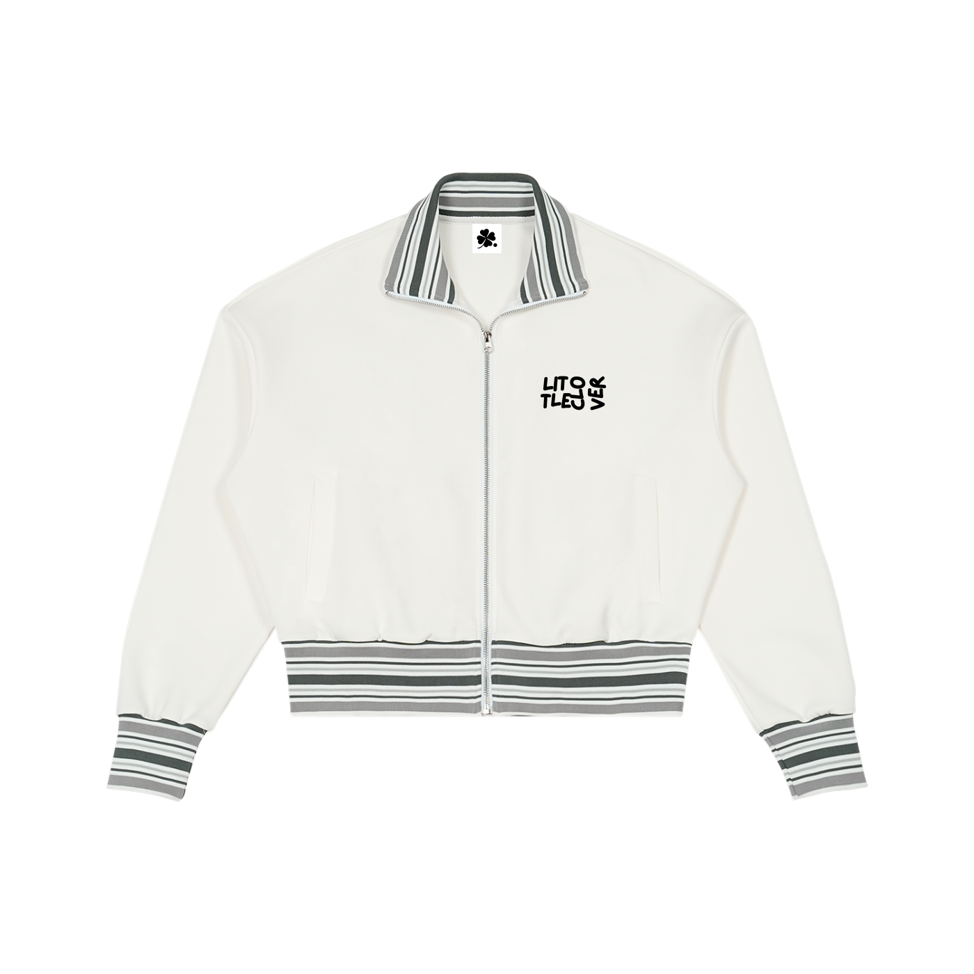 LC Striped Rib Collar Zip Jacket | UNISEX