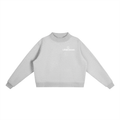 LC Kumo Fleece Crew Sweatshirt (Flower Gray) | WOMEN