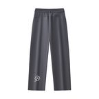 LC Drawstring Straight-Leg Sweatpants (Charcoal Gray) | WOMEN