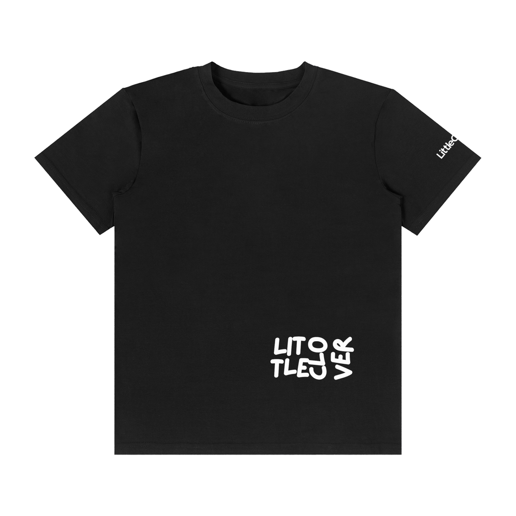 LC Classic Crew Neck Cotton T-Shirt (Black) | UNISEX