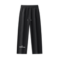 LC Drawstring Straight-Leg Sweatpants (Black) | WOMEN