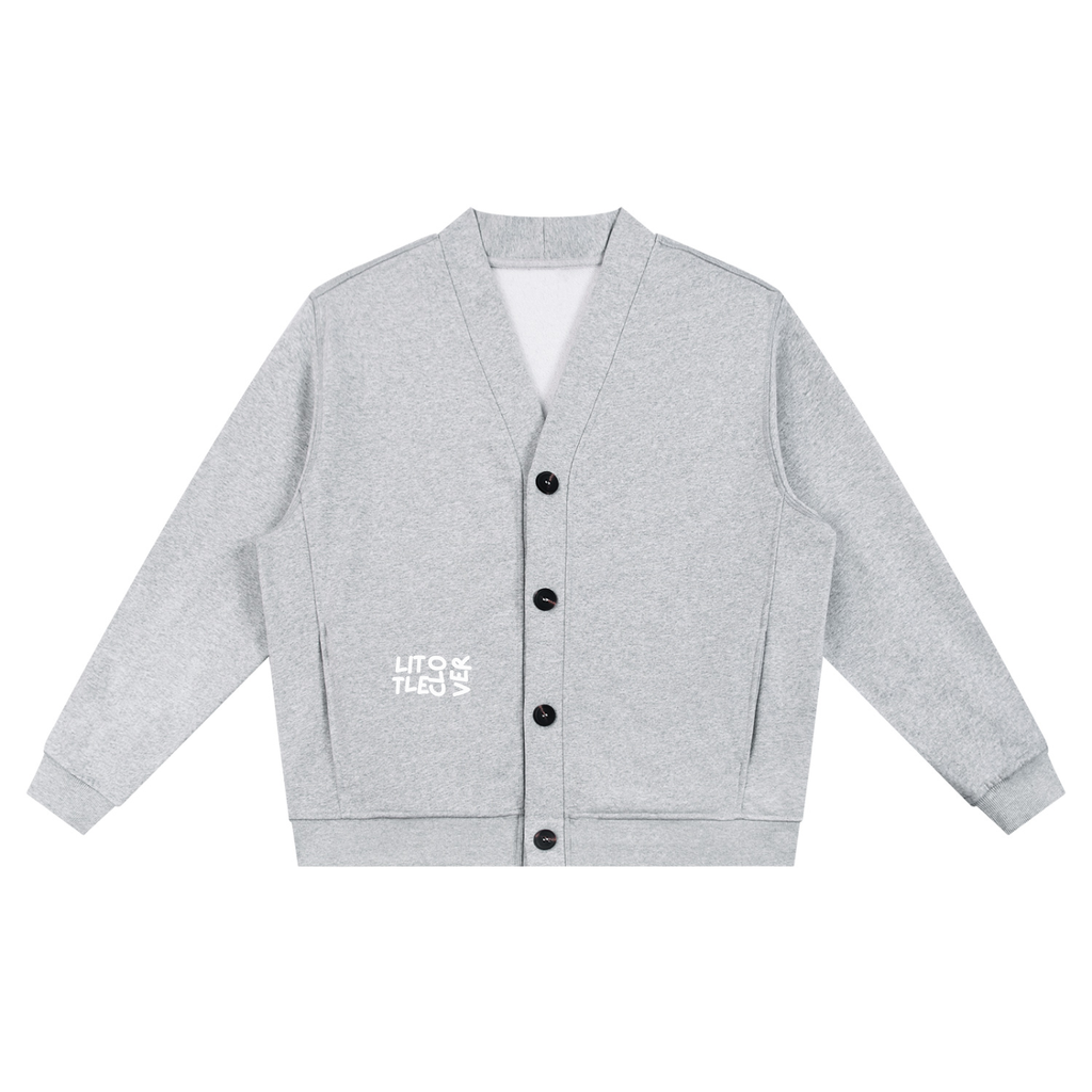 LC Heavyweight Sweat Cardigan (Gray) | UNISEX