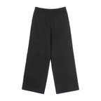 LC Fleece Drawstring Straight-Leg Sweatpants (Black) | UNISEX