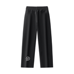 LC Drawstring Straight-Leg Sweatpants (Black) | WOMEN